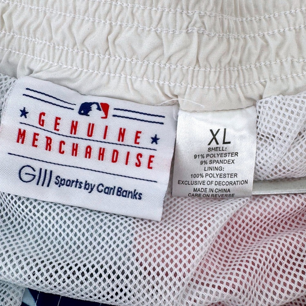 G-III Sports Baltimore Orioles Board Swim Shorts XL Red White Blue Stars Stripes - Picture 7 of 8